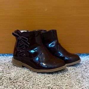 Gymboree Dark Burgundy Kids Boots size 7 EUC